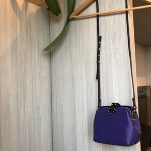 Hand Made Artisan Hinged Frame Leather Crossbody handbag